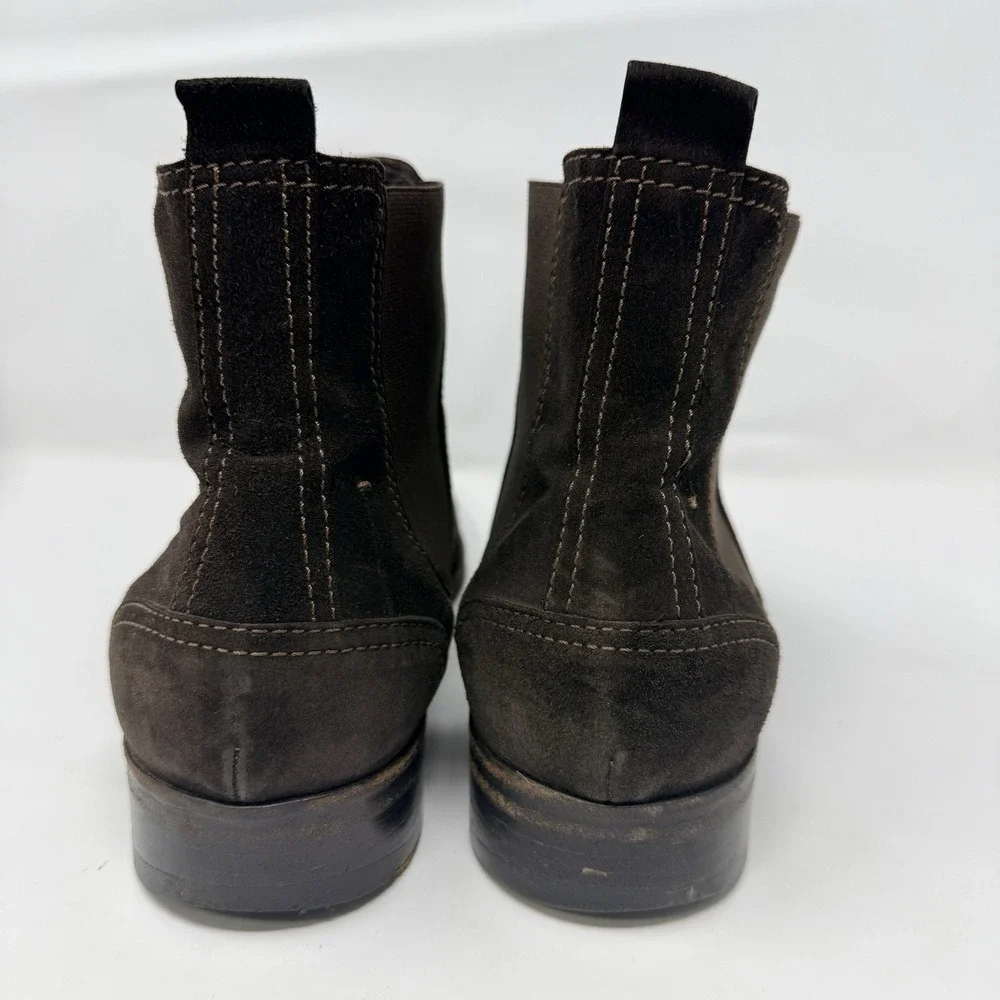 Vintage Costume National Homme Chelsea Boots Men's Size 10 Suede Chocolate Brown